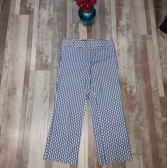 Ann Taylor Loft Navy Blue & White Pants Si… - Picture 2 of 7